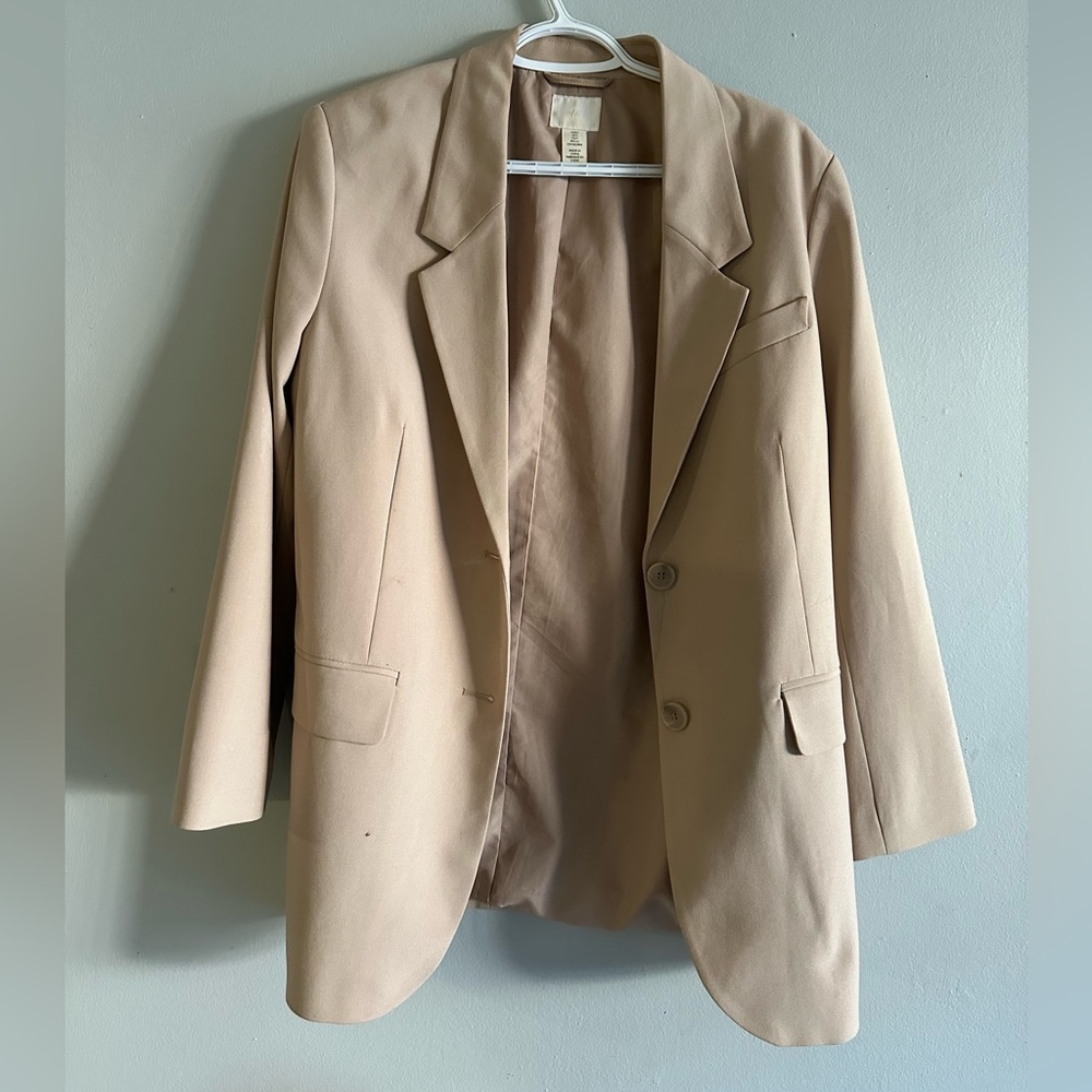 H&M Classic oversized  Tan Women's Blazer size S